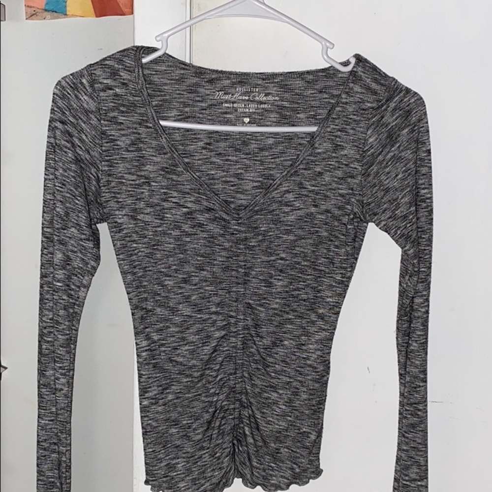 grey long sleeve